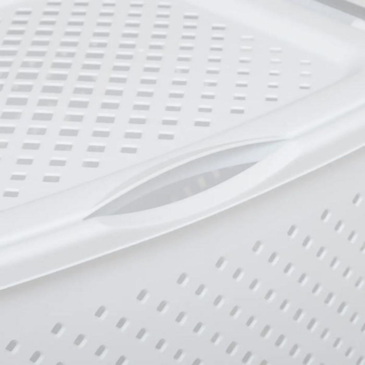 FIVE Panier à Linge Ajouré  Rigoberto  55L Blanc