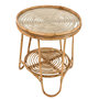 Voir la diapositive 2 : Jardiline Table basse ronde en rotin avec plateau en verre - Jardiline