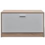Voir la diapositive 5 : VIDAXL Armoire a chaussures 3-en-1 Bois Chene et blanc