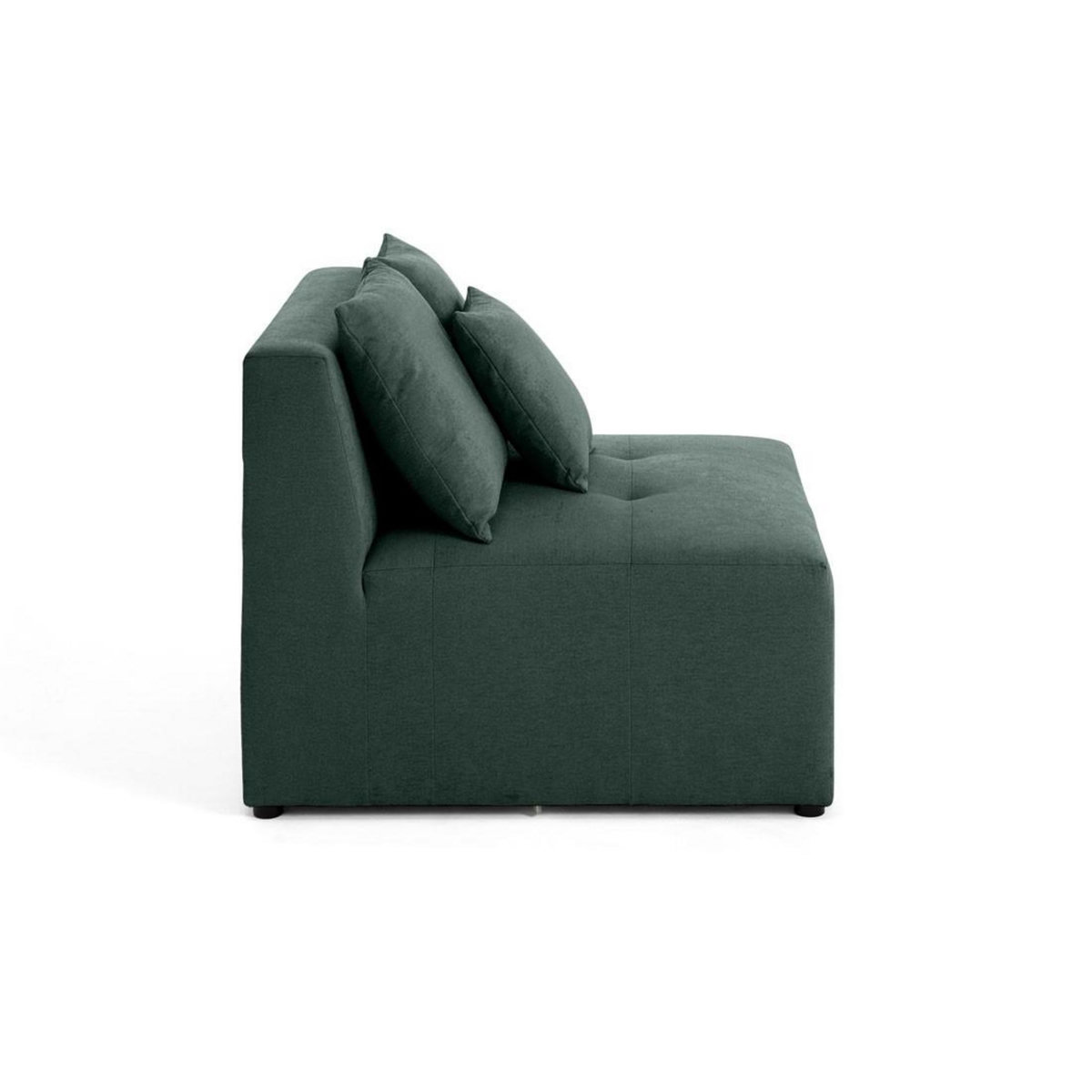 LISA DESIGN Amalfi - module d'assise sans accoudoirs - 1 place - en tissu