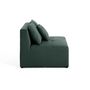 Voir la diapositive 3 : LISA DESIGN Amalfi - module d'assise sans accoudoirs - 1 place - en tissu