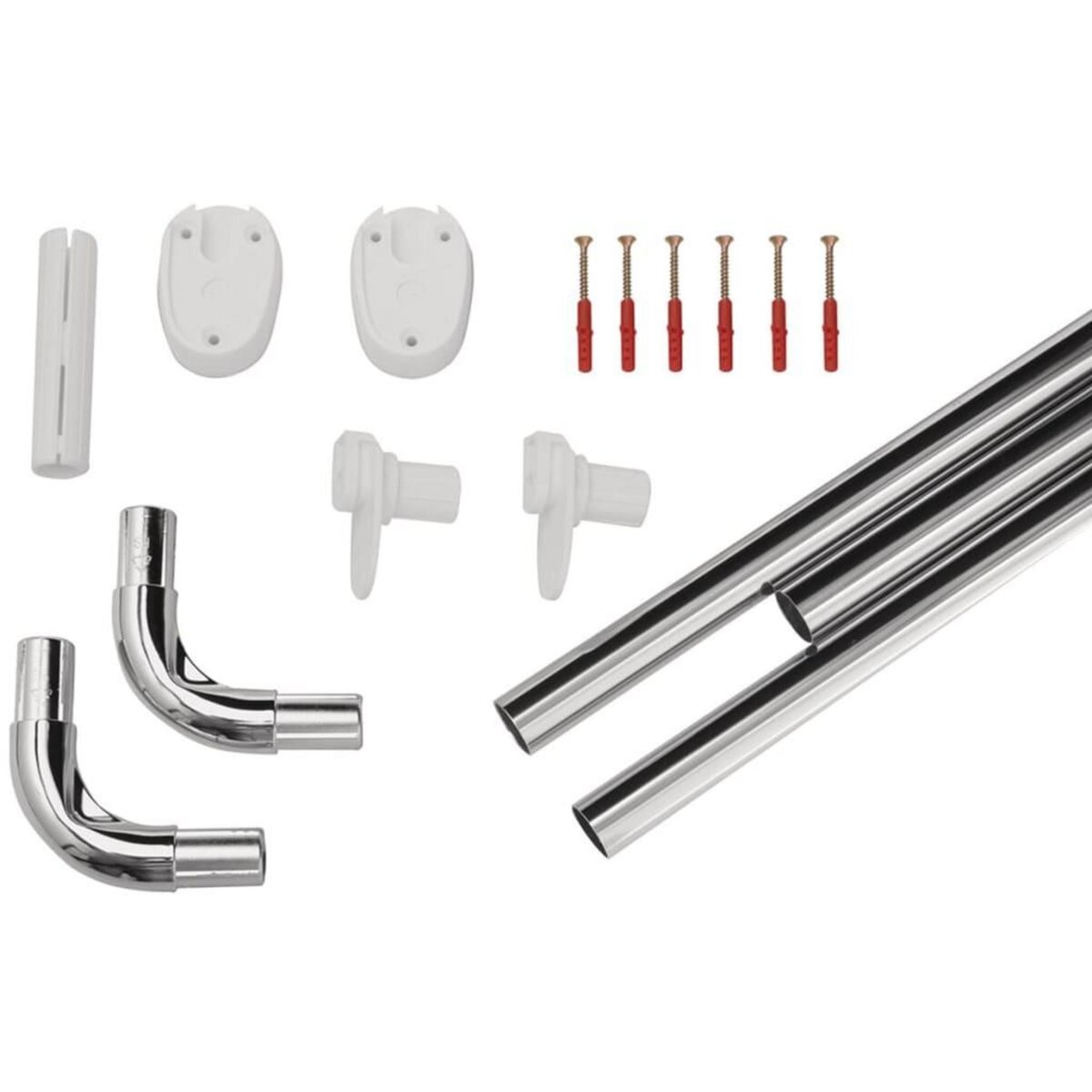 RIDDER RIDDER Tringle de rideau de douche coin universelle 25 mm Chrome 59500