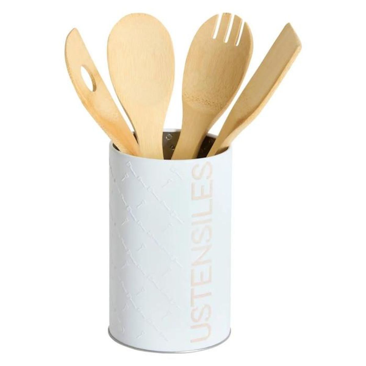 FIVE Pot à Ustensiles  Scandi  17cm Blanc