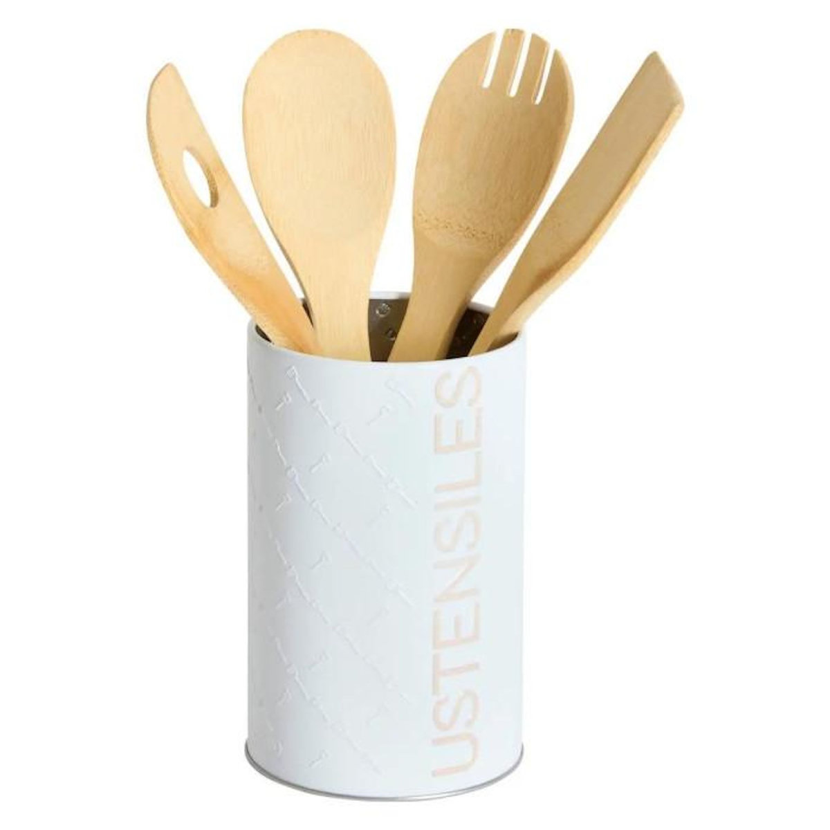 FIVE Pot à Ustensiles  Scandi  17cm Blanc