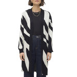 Vero Moda Gilet Long Blanc/ Imprimé Femme Vero Moda Nancy Open. Coloris disponibles : Noir