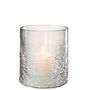 Voir la diapositive 2 : Paris Prix Photophore en Verre Design  Sladia  22cm Gris