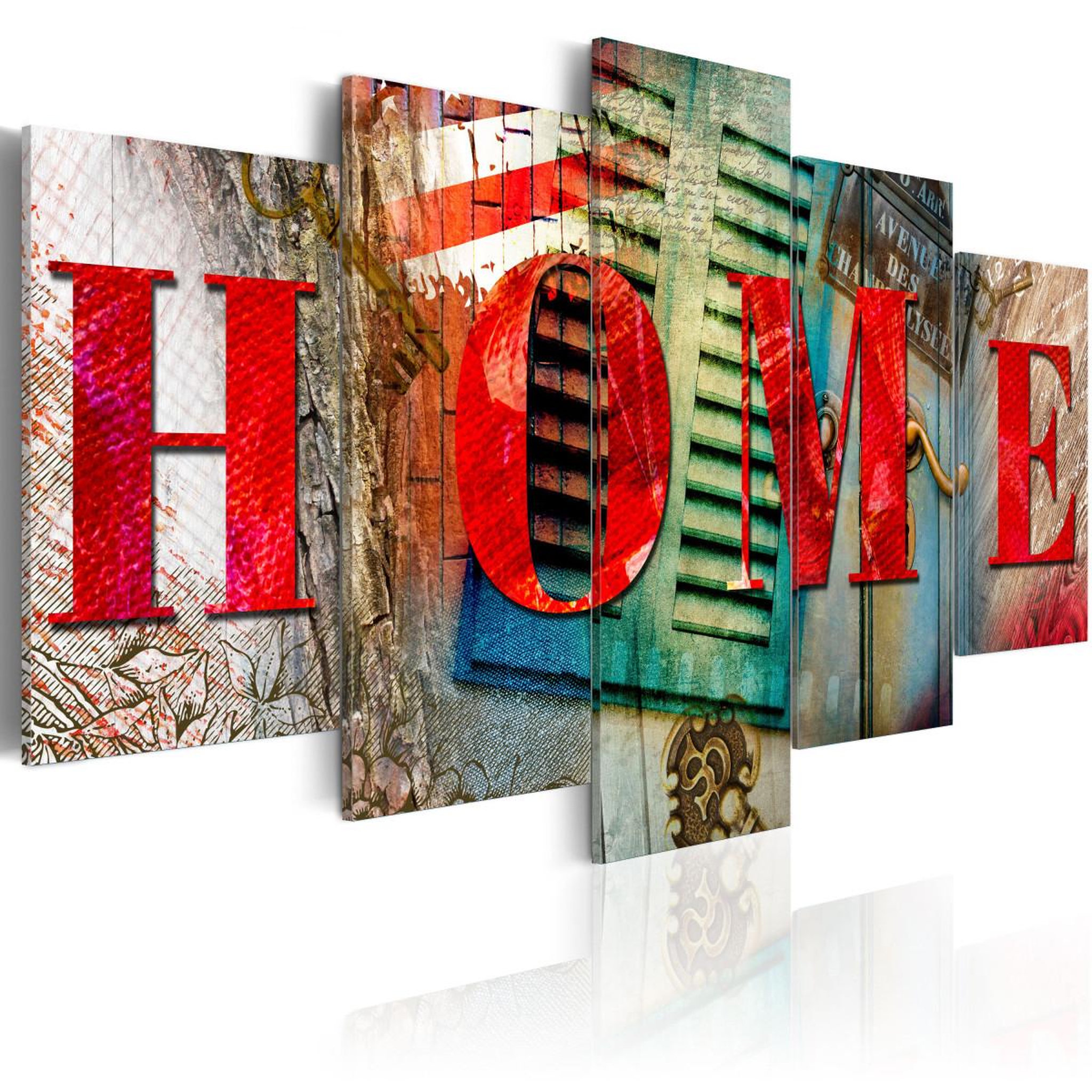 Paris Prix Tableau imprimé  elements of home. Coloris disponibles : Multicolore