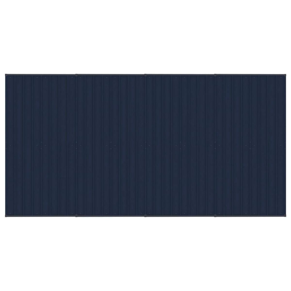 VIDAXL Chenil d'exterieur avec toit pour chiens Acier 7,37 m²