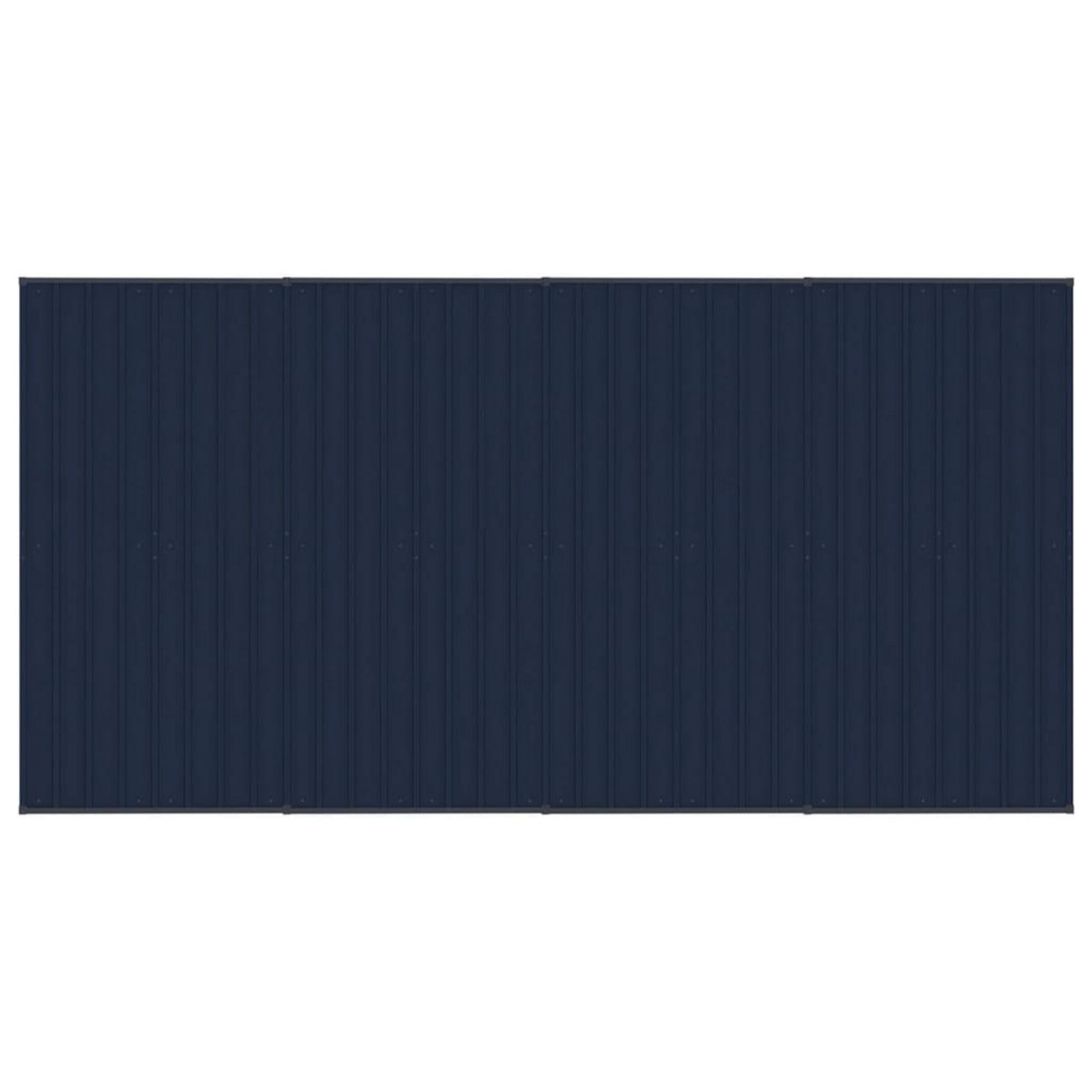 VIDAXL Chenil d'exterieur avec toit pour chiens Acier 7,37 m²