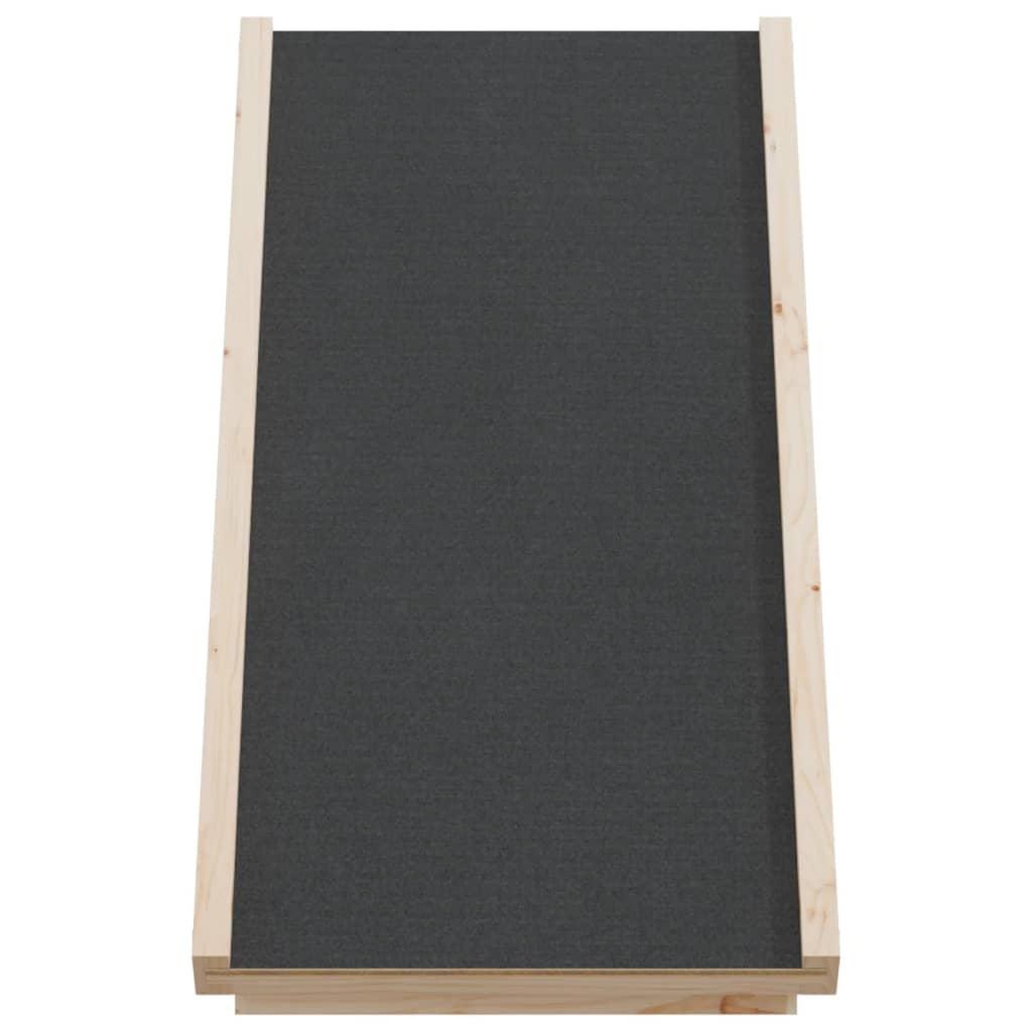 Voir la diapositive 4 : VIDAXL Rampe pour chiens gris 70x35 cm bois de sapin solide