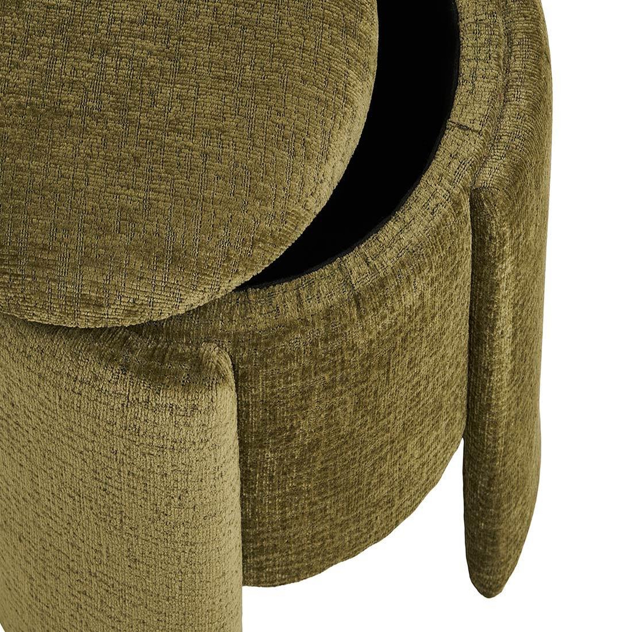 Voir la diapositive 6 : BEST MOBILIER Joe - pouf avec rangement en velours texturé