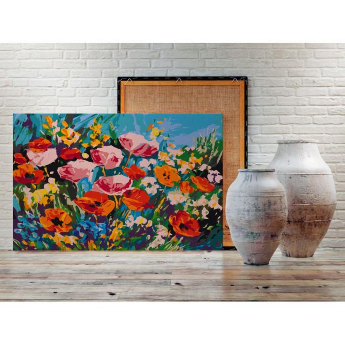 Paris Prix Tableau à Peindre Soi-Même  Fleurs de Champs Colorées  40x60cm