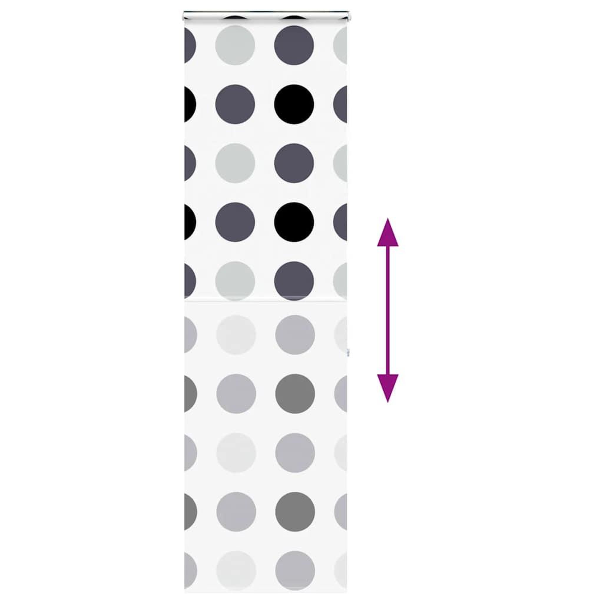 Voir la diapositive 5 : VIDAXL Store enrouleur de douche avec cassette largeur du tissu 56 cm