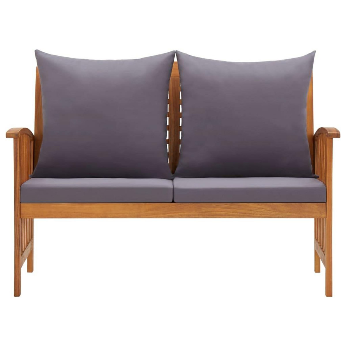 VIDAXL Banc de jardin avec coussins 119 cm Bois solide d'acacia