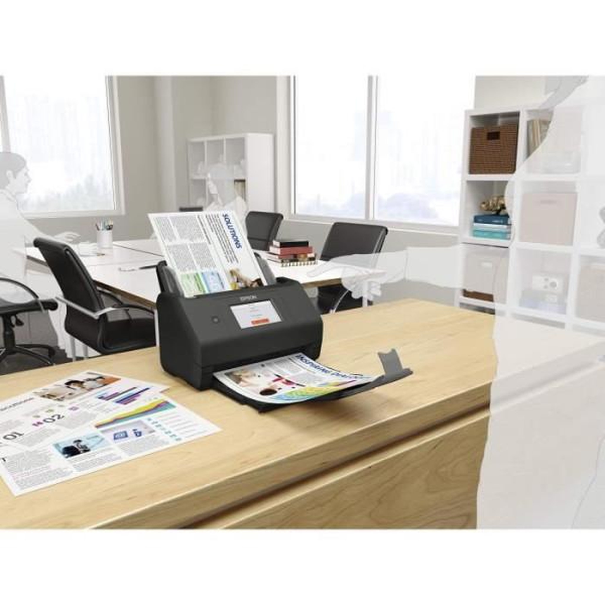 Voir la diapositive 6 : Epson Scanner à défilement WorkForce ES-580W