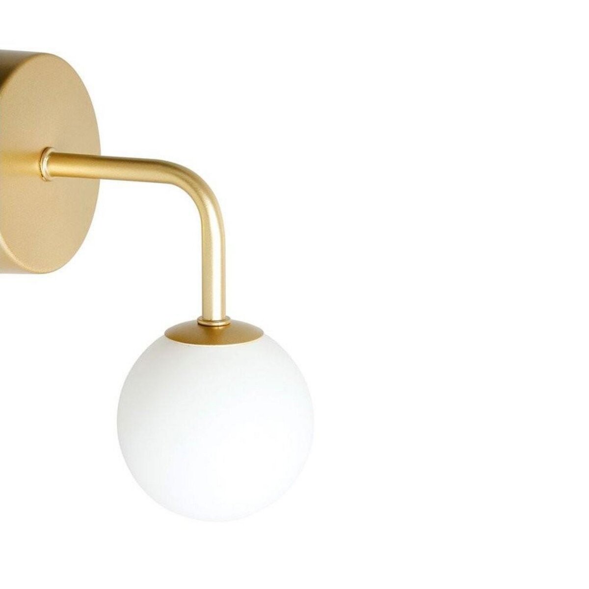 OSTARIA Applique patère 1 abat-jour métal doré et verre