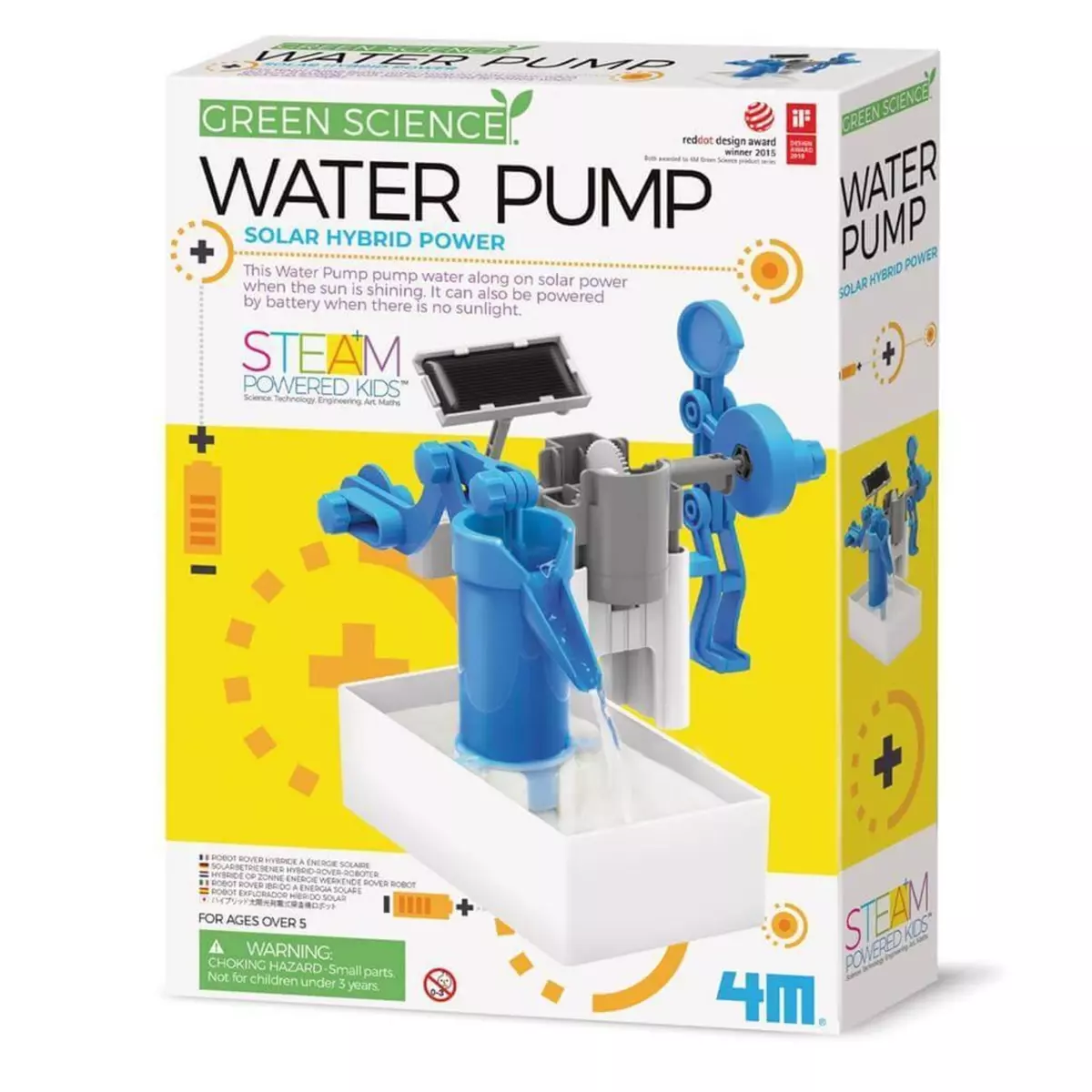 4M - Kidz Labs Kit de fabrication Green Science : Pompe à eau