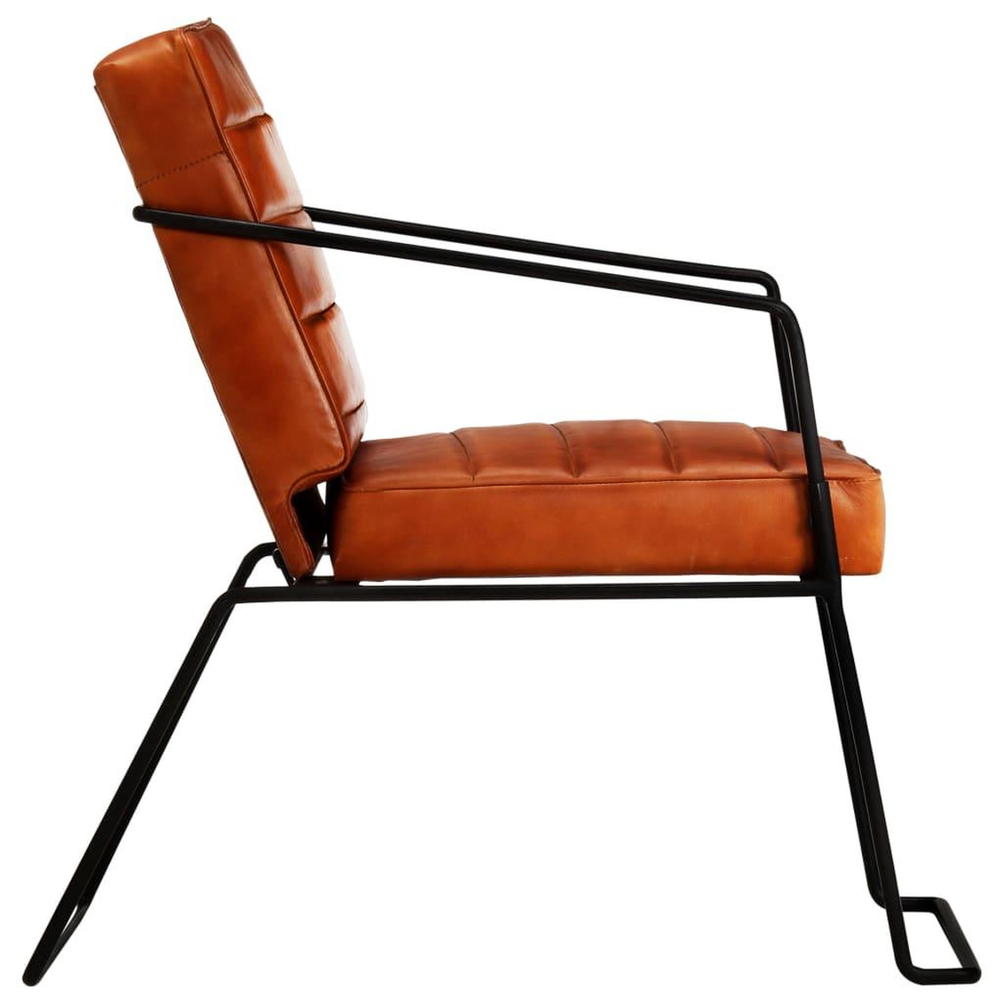 Voir la diapositive 3 : VIDAXL Fauteuil Brun roux Cuir veritable