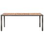 Voir la diapositive 3 : VIDAXL Ensemble a manger d'exterieur 9pcs coussins Resine tressee Gris