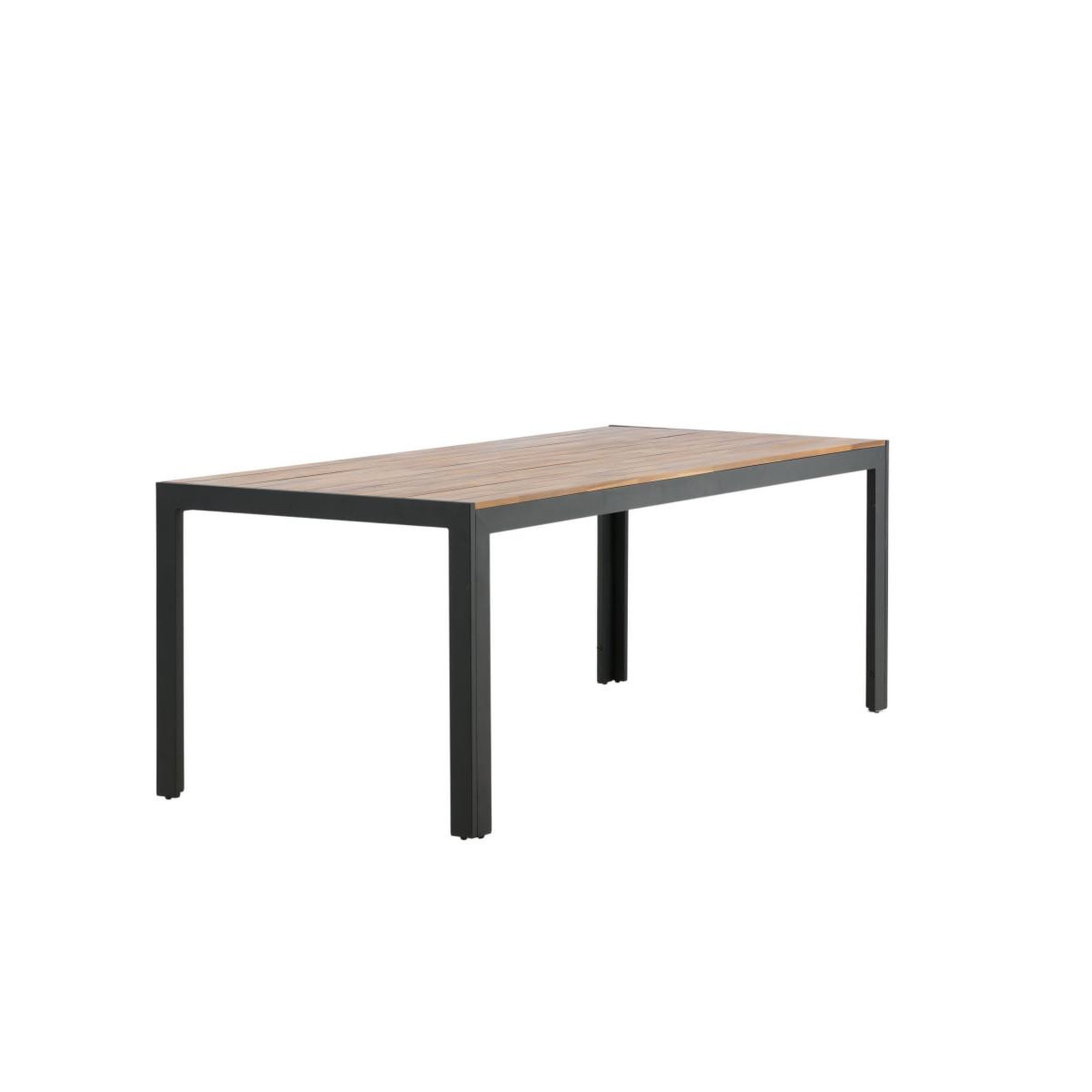 Voir la diapositive 3 : Paris Prix Table de jardin en bois  acacia  205cm naturel & noir