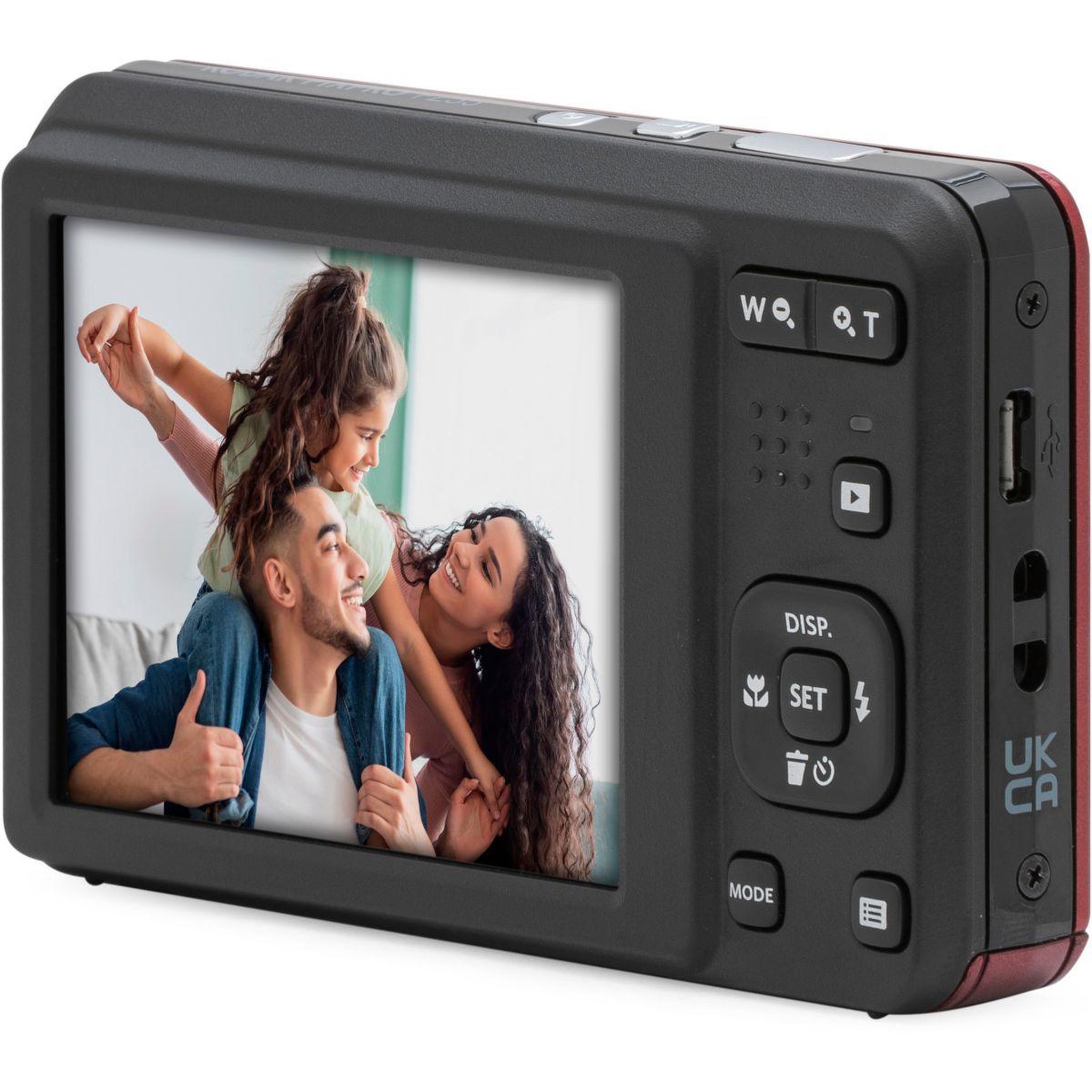 Voir la diapositive 4 : Kodak Appareil photo Compact FZ55 Red