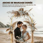 Voir la diapositive 5 : OUTSUNNY Arche décorative - arche de mariage - arche de ballon - dim. 120L x 40l x 220H cm - métal doré