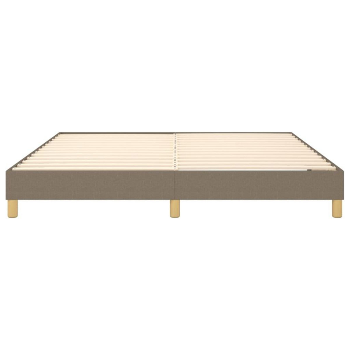 VIDAXL Cadre de lit sans matelas taupe 180x200 cm tissu