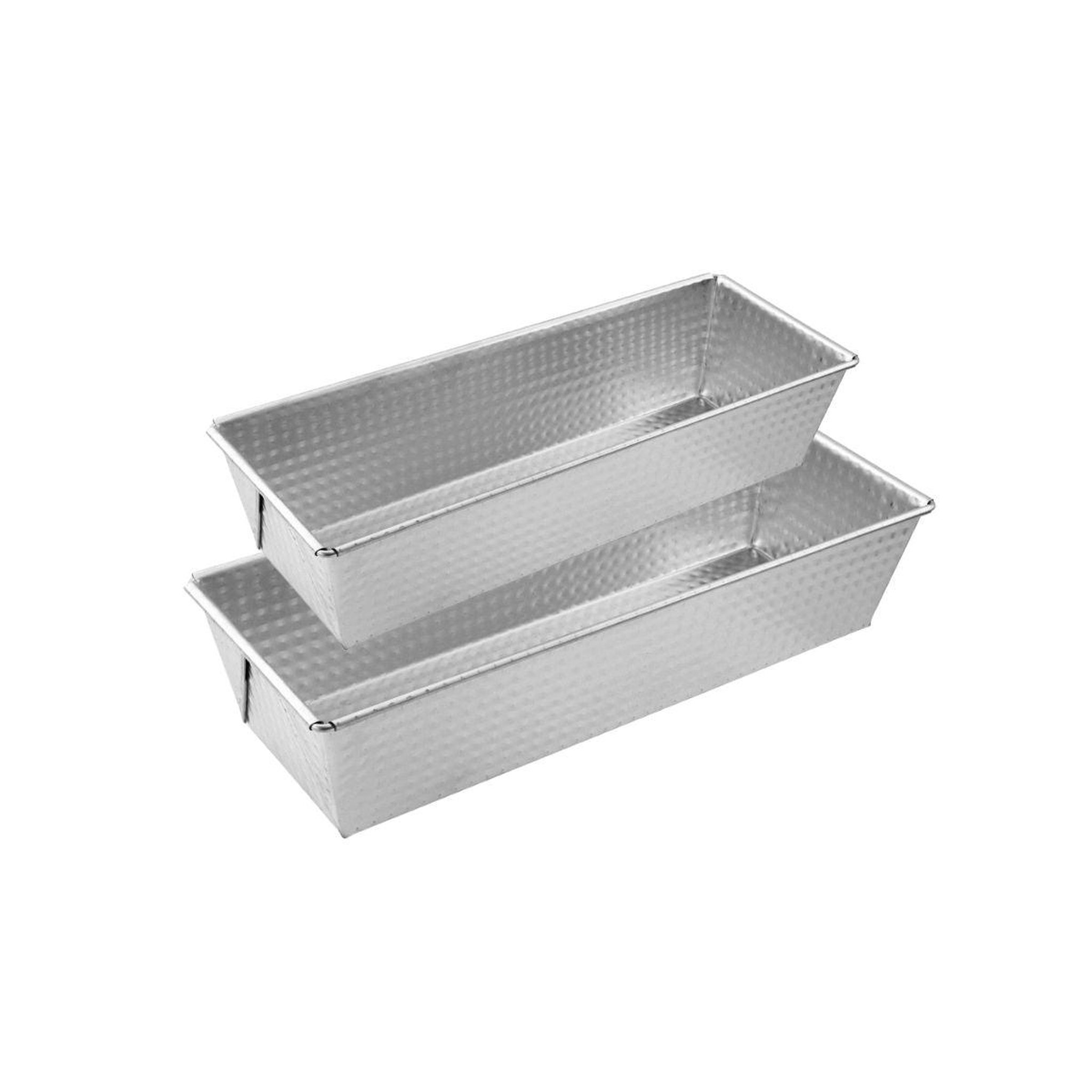 ZENKER Lot de 2 moules à cakes 25,5 x 11,2 cm et 30 x 11,5 cm zenker silver