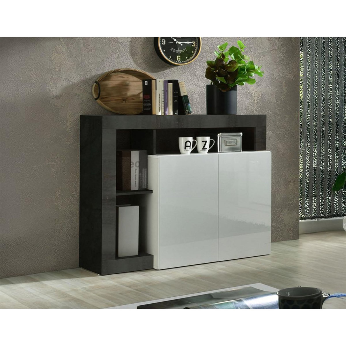 BEST MOBILIER Lou - buffet bas - 2 portes - 108 cm
