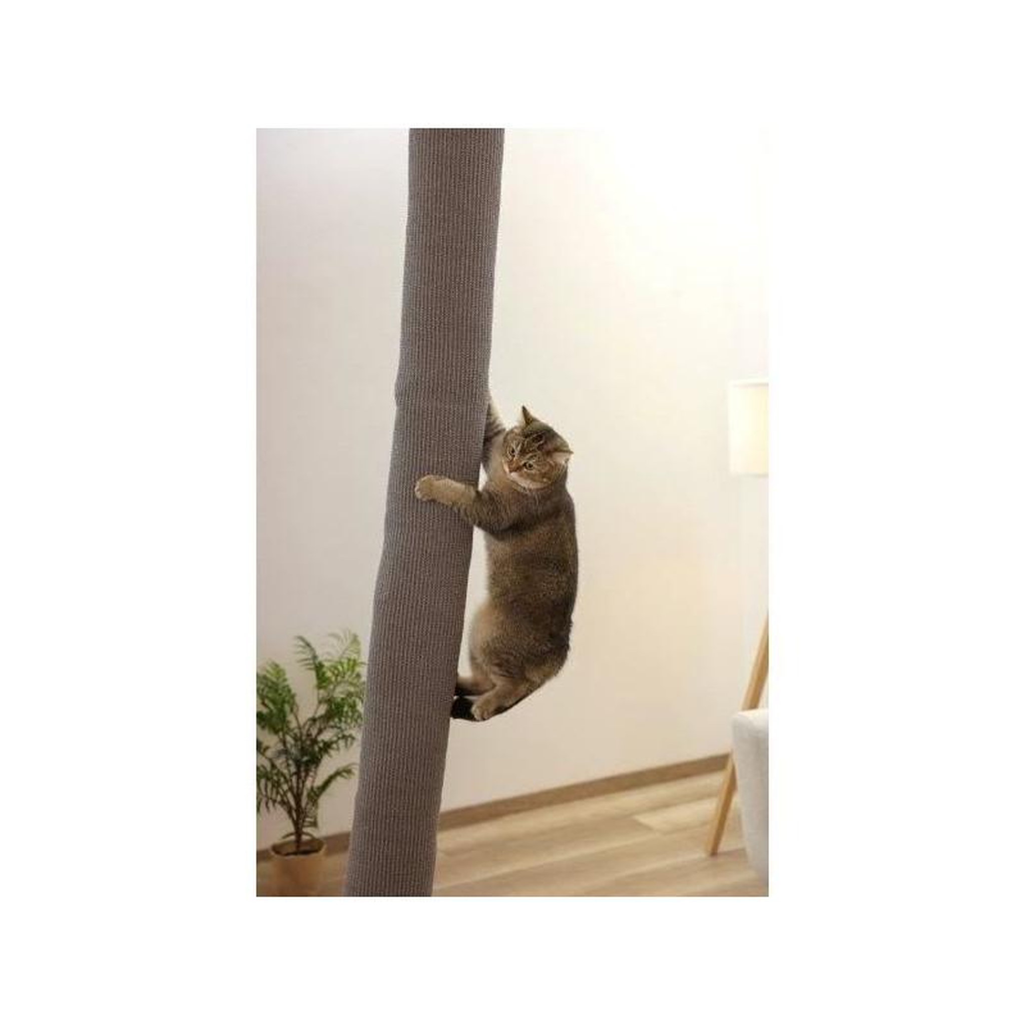 Voir la diapositive 6 : KERBL Sac d'escalade pour chats - KERBL - CLIMBER - 16 x 16 x 240 cm - Fixation plafond - Gris