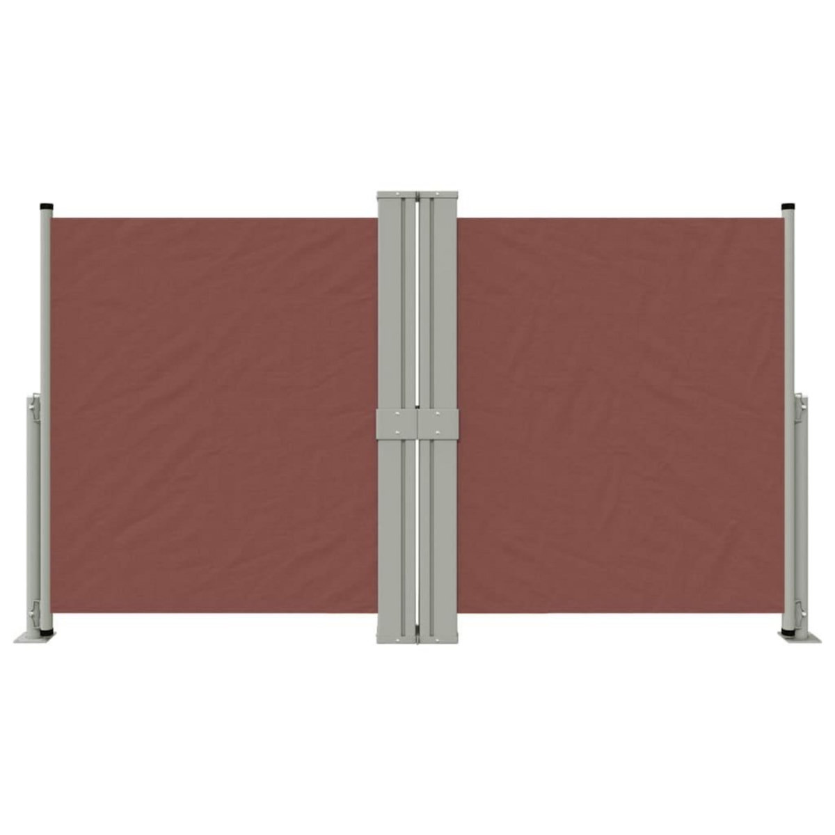 VIDAXL Auvent lateral retractable Marron 140x1200 cm