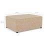 Voir la diapositive 6 : BEST MOBILIER Topaze - pouf en simili