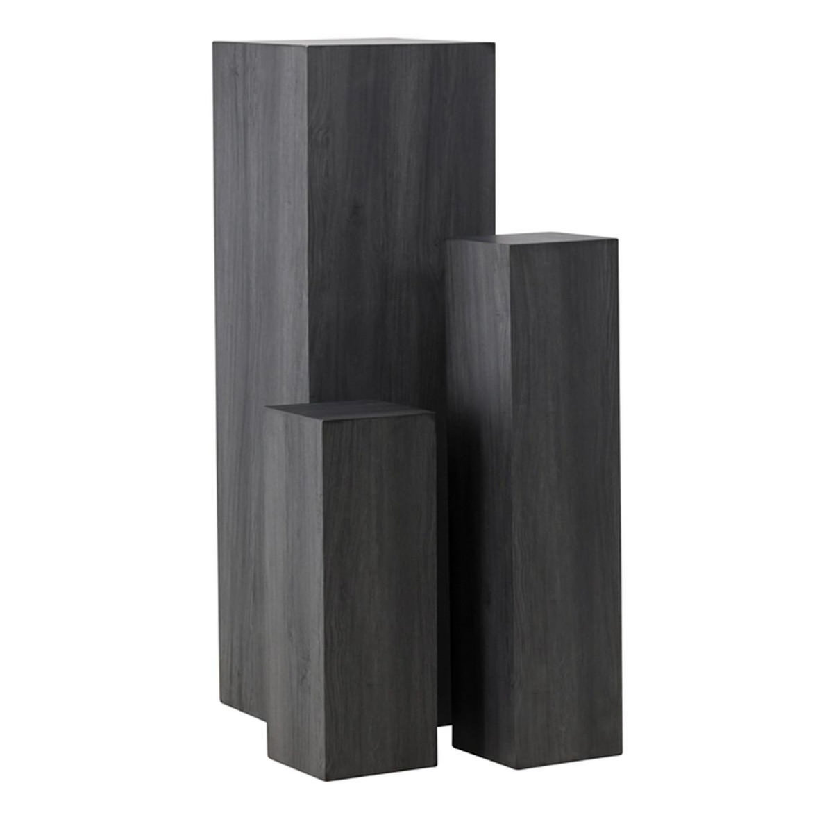 Paris Prix Lot de 3 Sellettes  Ramsvik  130cm Noir