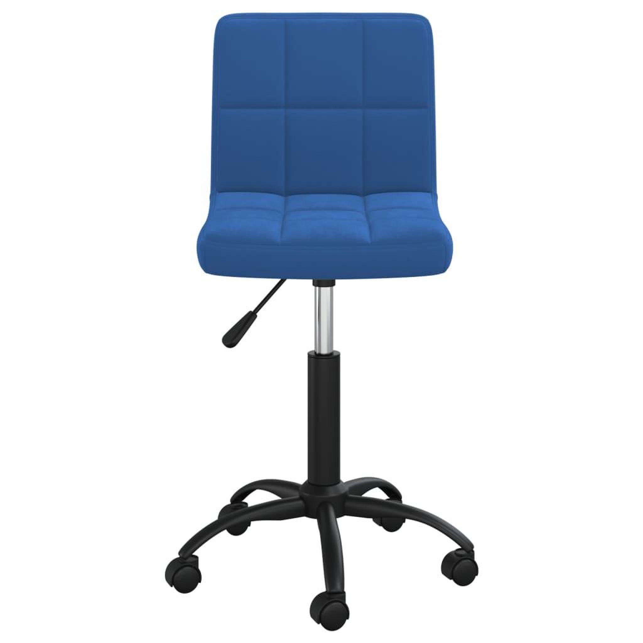 Voir la diapositive 2 : VIDAXL Chaise pivotante de salle a manger Bleu Velours