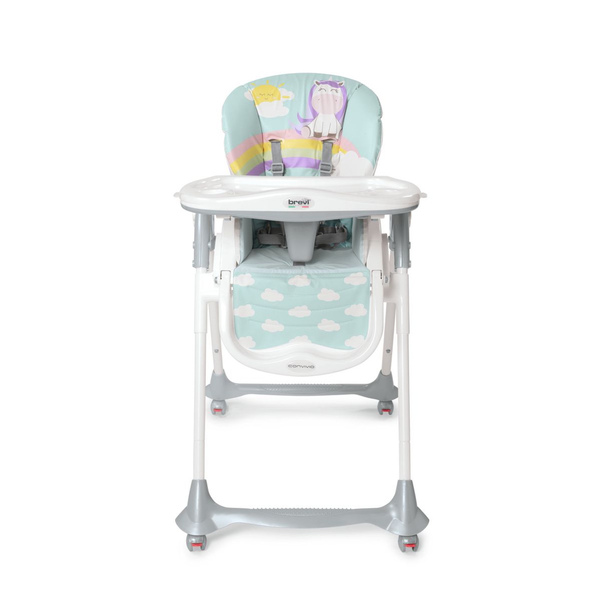 Voir la diapositive 3 : BREVI chaise haute Convivio - licorne