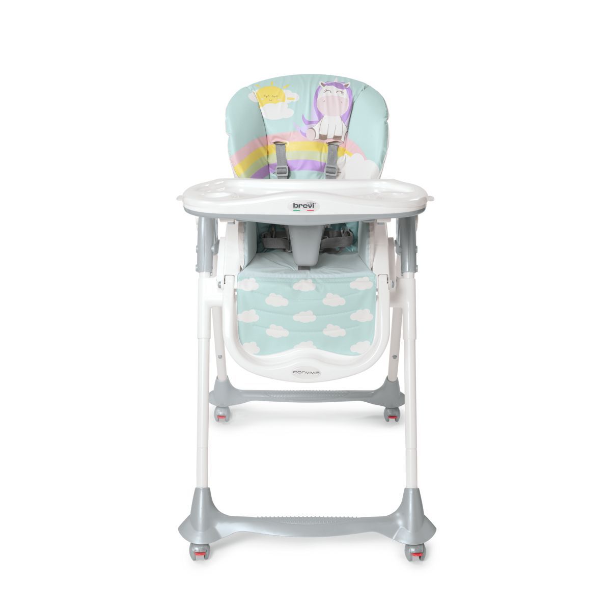 BREVI chaise haute Convivio - licorne