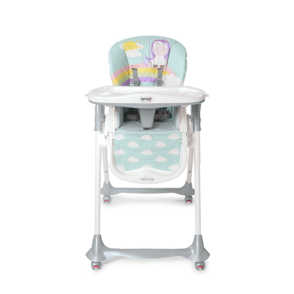 BREVI chaise haute Convivio - licorne