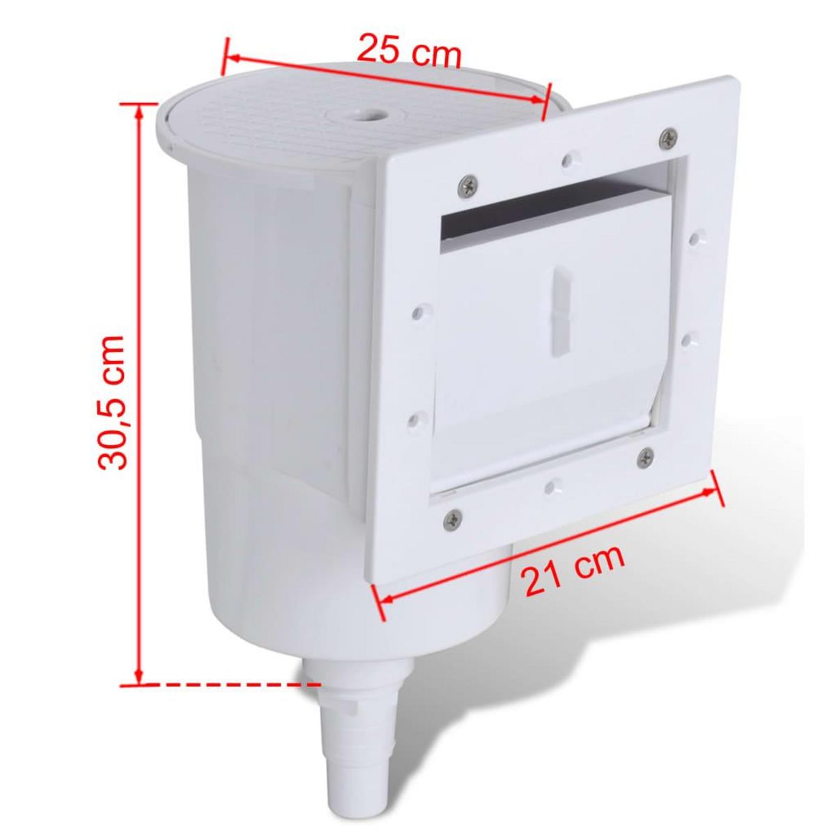 VIDAXL Ensemble d'ecumoire de piscine 8 pcs 21x25x30,5 cm