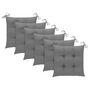 Voir la diapositive 4 : VIDAXL Chaises a manger d'exterieur lot de 6 et coussins Acacia massif