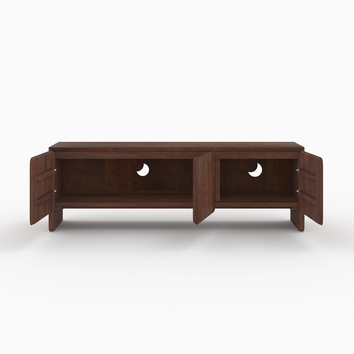 Rendez vous déco Meuble TV en bois de manguier 3 portes 150 cm-Achille