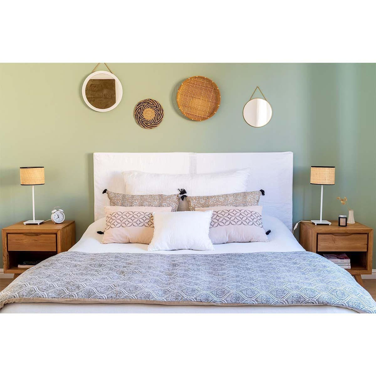 Paris Prix Table de Chevet 1 Tiroir  Fitees  50cm Naturel