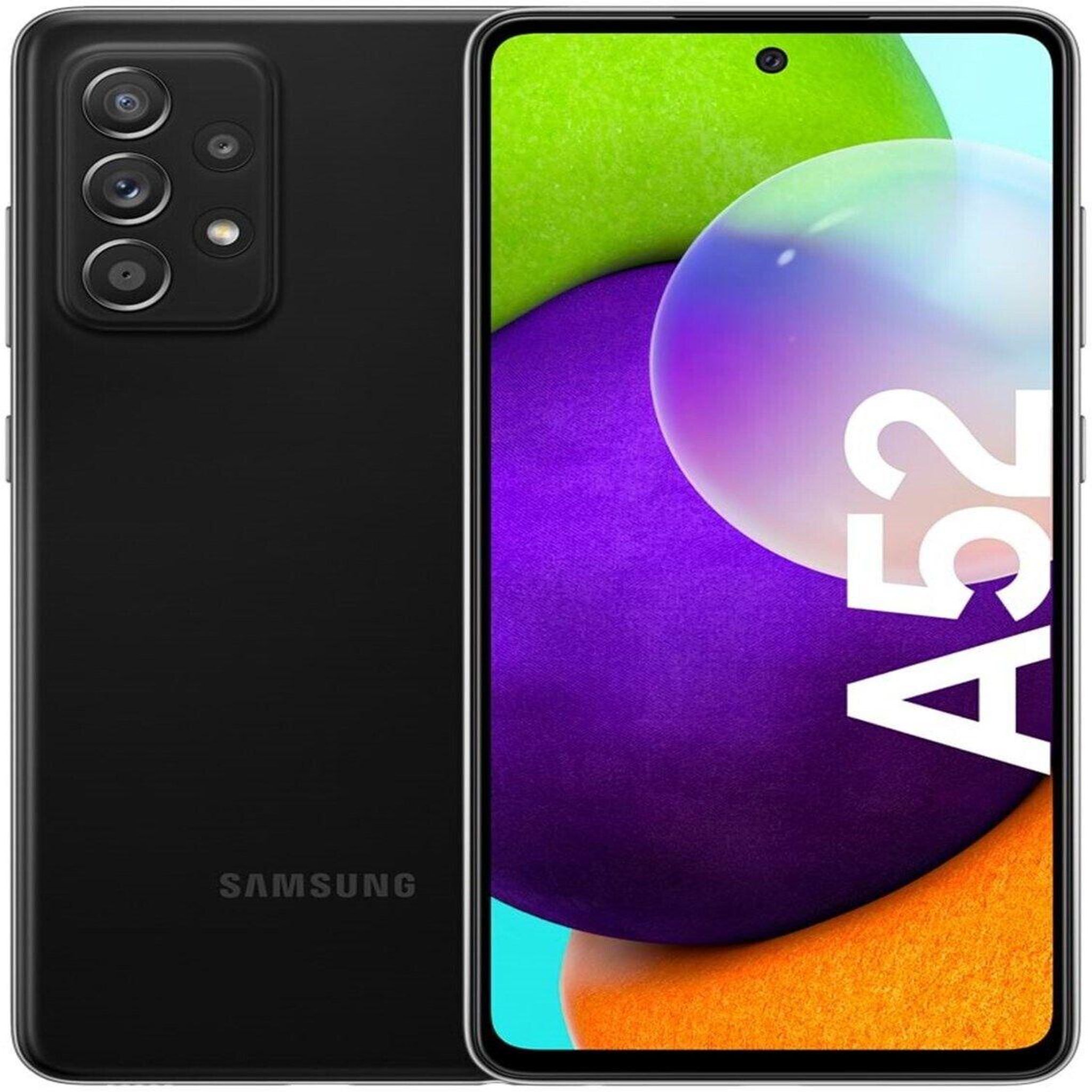 Voir la diapositive 1 : Samsung Samsung Galaxy A52 4G (dual sim) Reconditionné 128 Go - Grade A - Noir