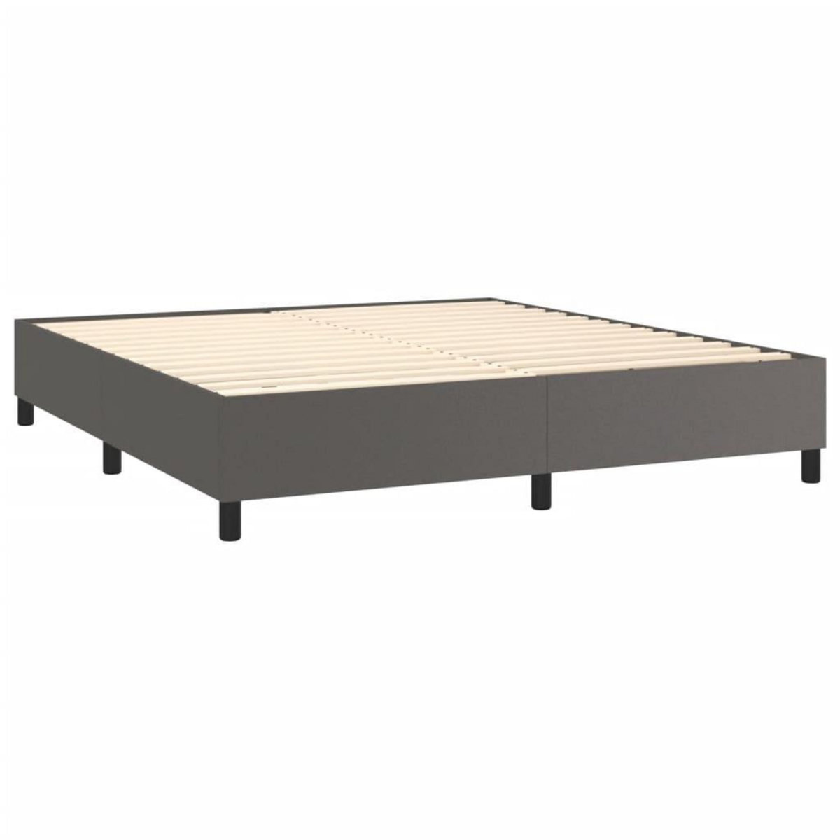 VIDAXL Cadre de lit sans matelas gris 180x200 cm similicuir