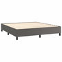 Voir la diapositive 4 : VIDAXL Cadre de lit sans matelas gris 180x200 cm similicuir