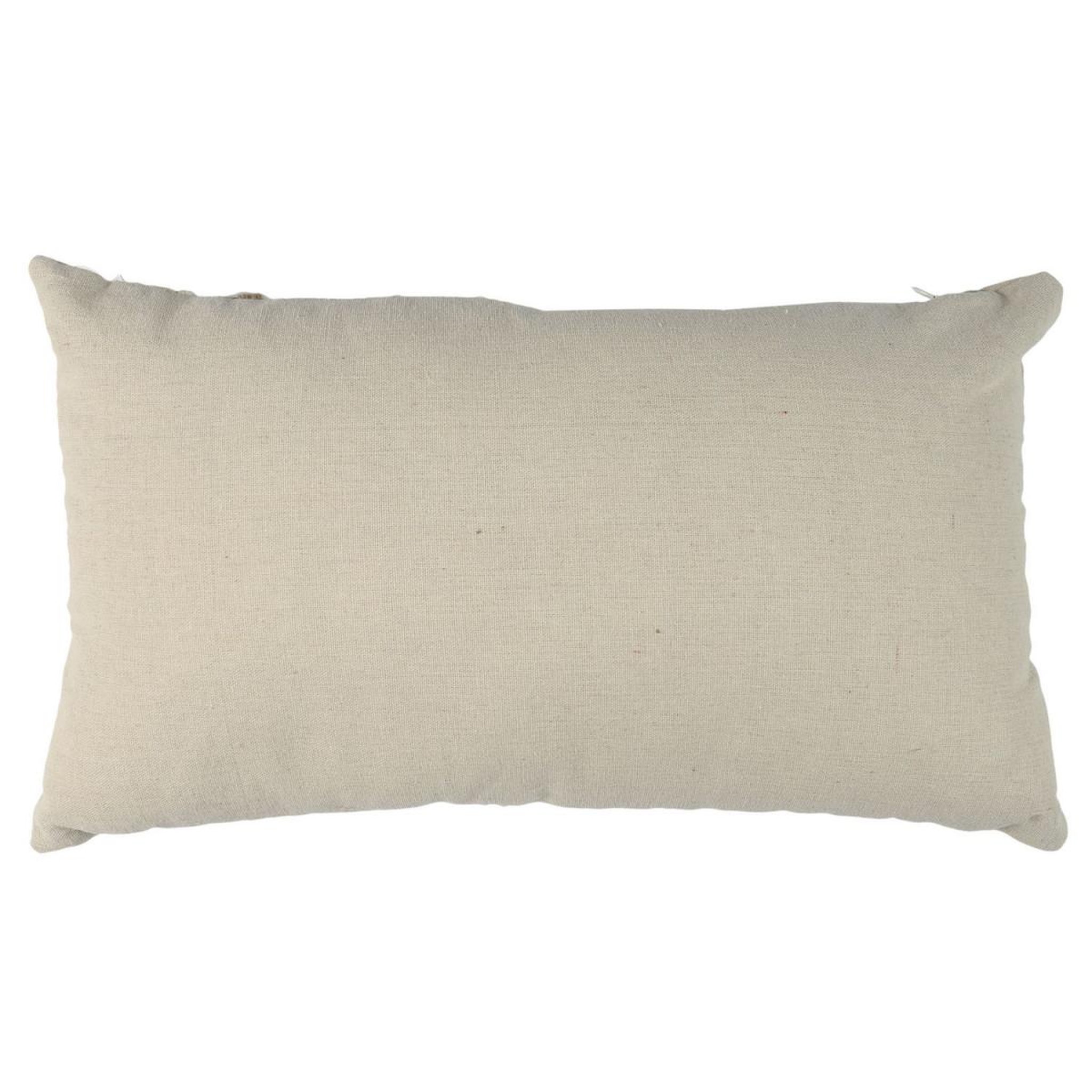 Voir la diapositive 2 : The Home Deco Factory Coussin déco tressé  natural crush  30x50cm beige