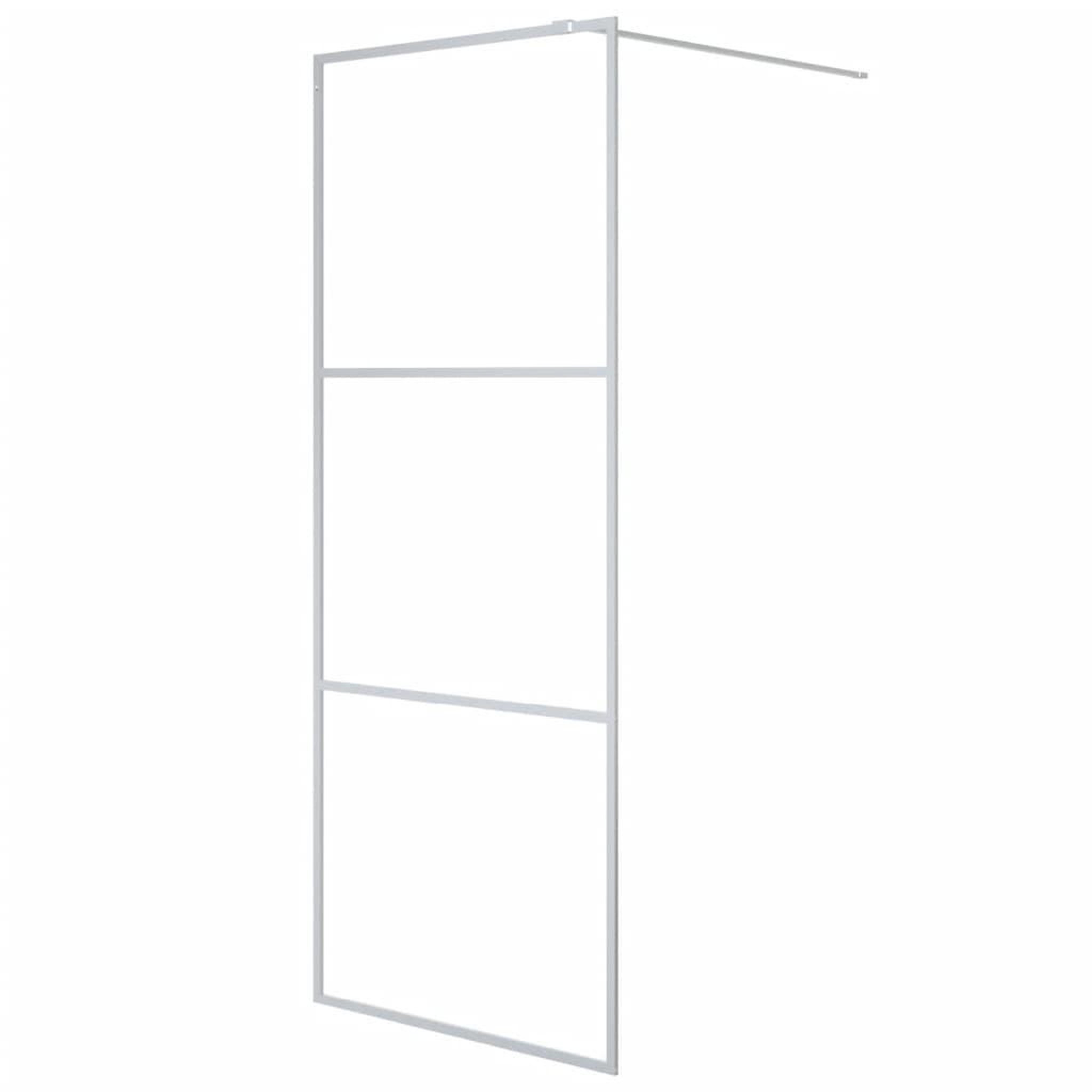 Voir la diapositive 2 : VIDAXL Paroi de douche Argente 80x195 cm Verre ESG transparent