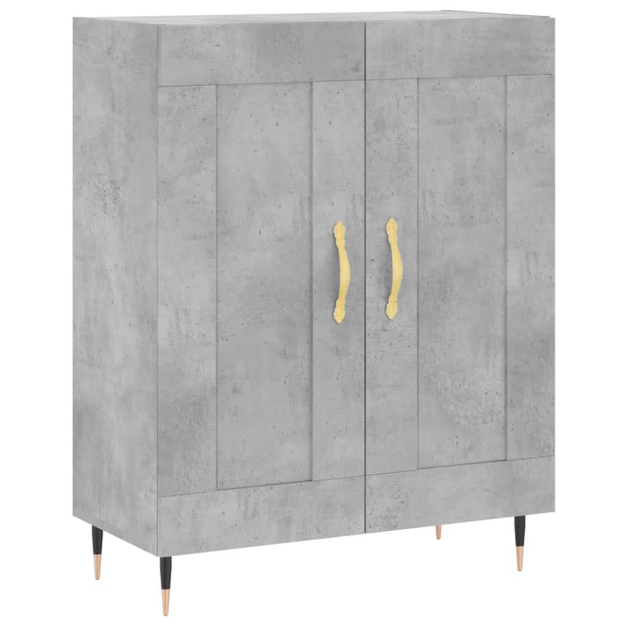 Voir la diapositive 2 : VIDAXL Buffet gris beton 69,5x34x90 cm bois d'ingenierie