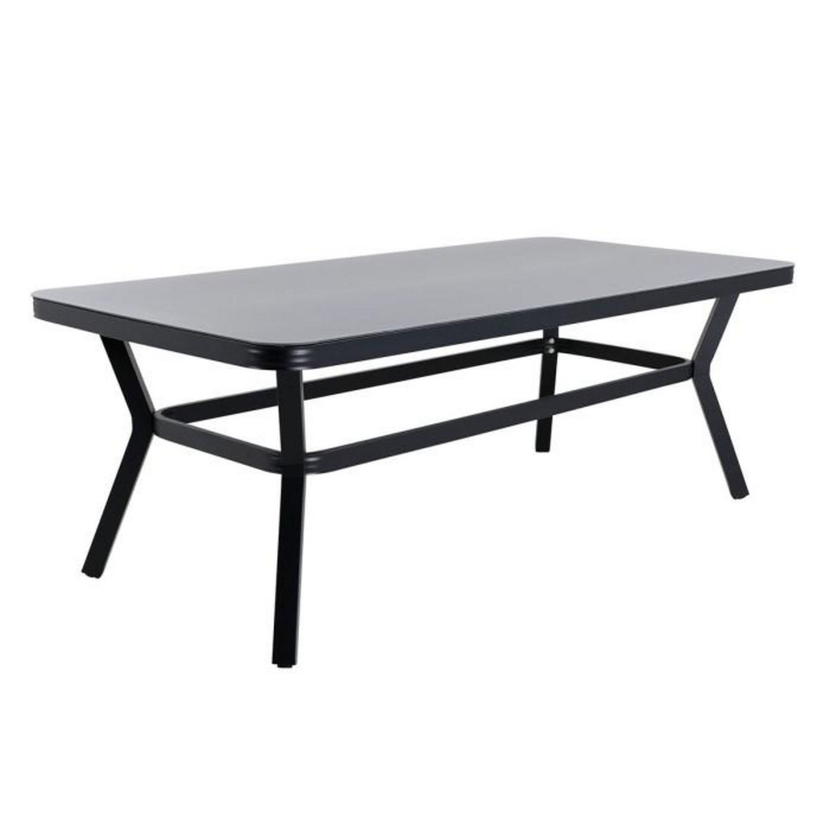 Paris Prix Table de Jardin  Virya  200cm Noir & Gris