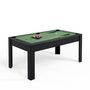 Voir la diapositive 1 : SOKKER Billard Américain convertible ALLIANCE 5FT - 183 x 102 cm avec accessoires et plateau dînatoire - Couleur Ebène
