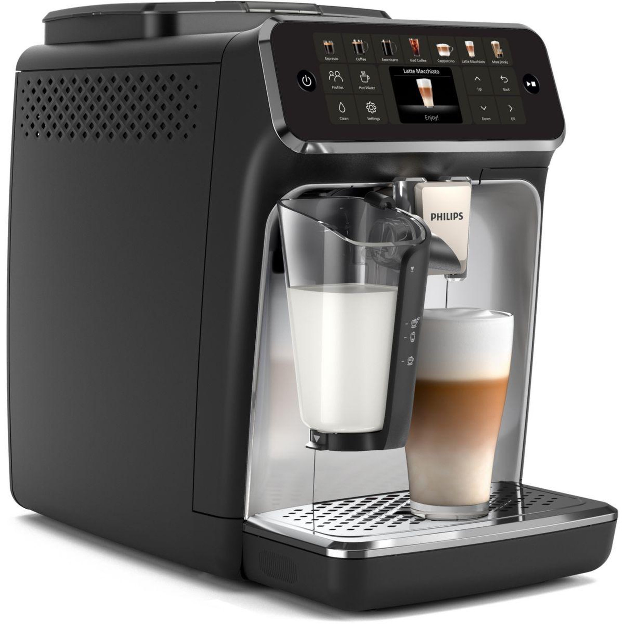 Voir la diapositive 3 : Philips Expresso broyeur lattego silentbrew ep4446/70